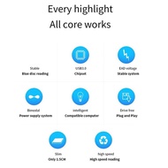 Blu-Ray Burner Player USB 3.0 CD DVD External Bluray Drive Writer Reader for PC Laptop Desktop