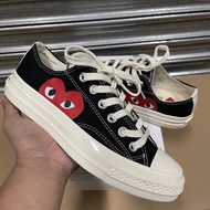 Converse x CDG play Black (Men and women) High Quality