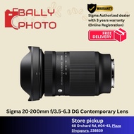 Sigma 20-200mm f/3.5-6.3 DG Contemporary Lens I Sigma SG Warranty