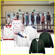 SY3 All of Us Are Dead Men and Women Baseball Jacket Tracksuit Casual Fashion Oversized Sweatshirts 
