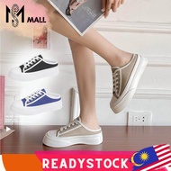 SM WOMEN'S HALF CANVAS SNEAKER TAPAK TINGGI CASUAL LAZY SHOES KASUT PEREMPUAN READY STOCK