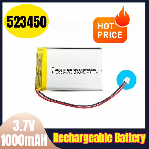 453450 523450 3.7V 850/1000mAH Rechargeable Battery