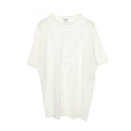 【二手】香奈兒 (Chanel) 短袖T卹，星形Coco標誌，寬鬆款，P76443K10987，白色純棉T卹，女款，二手