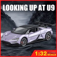 1:32 BYD Good Looking U9 Diecast Model Car Toy Car Collection Gift for Kids Girls Hadiah