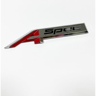 A-Spec Emblem Replacement for Acura A-Spec Side Fender Rear Trunk Badge OEM Size 3D Metal Luxury Spo