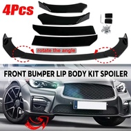 Universal 4PC Car Front Bumper Lip Spoiler Guard Diffuser For Infiniti Q50 Q60 Q70 G25 G37 For Benz 