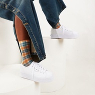 Keds TRIPLE UP CANVAS 經典厚底帆布休閒小白鞋 WF66003