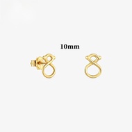 TOUS 9 Kt Gold Earrings Bear Design 10 Mm TOUS Infinity Suitable For Women Birthday Gift Valentine'S