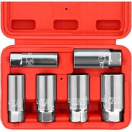 6PCS 3/8-Inch Drive Spark Plug Socket Set, 6-Point, SAE and Metric, 5/8-inch, 3/4-inch, 13/16-inch, 