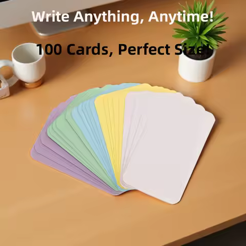 100Pcs 90x54x0.3mm Kraft Paper Card Blank Business Card Message Note Thank You Card Writing Card Lab