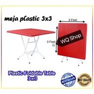 Foldable Square Table / Meja lipat 3 x 3/Meja lipat 2x3 / 3 x 3 Round Table