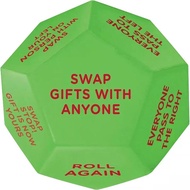 Santa Swap Gift Exchange Dice, 1 Count 12 Different Sides Exchange Dice Game, Party Gift Exchange Di