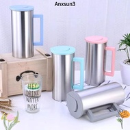 ANXSUN3 Water Bottle, 1.8 Liter Flip Top Lids Iced Tea Pitcher,  Single Layer Thickened Stainless St