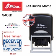 Shiny Stamp S-836D (S836D square with date Type S 836D)