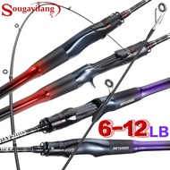 Sougayilang Fishing Rod 2 Sections 6-12LB ML Spinning Rod / Casting Rod for Freshwater fishing rod