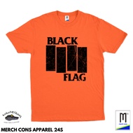 O93 & P94 | kaos band BLACK FLAG TAG MERCHCONS APPAREL COTTON 24S