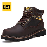 Ready stock Caterpillar Men Work Genuine Leather Boot Shoes