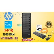 HP Slim S01-PF Desktop | i3-14100 | up to 32GB | 512GB SSD | Intel Graphic | W11 | MS OFFICE + Keybo