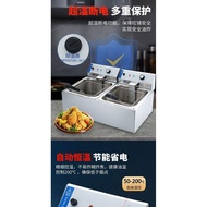 Deep Frying Pan Commercial Electric Fryer Commercial Frying Temperature Control Stall Oil Pan Deep Frying Pan Automatic Fried Chicken Fryer Constant Temperature