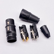 Three-Core XLR Plug XLR Gold-Plated Microphone Microphone Mixer Video Plug Audio Power Amplifier XLR