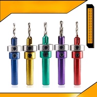 5-piece set Countersink Drill Bit Set Woodworking Countersink Drill Bits