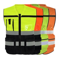 Reflective Safety Vest High Visibility Work Vest Construction Work Uniforms Engineer Safety Vest Bre