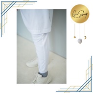 Ready Setelan Gamis Putih Pria / Setelan Baju Dan Celana Koko Warna