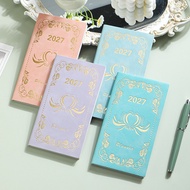 Cross-Border 2027 English Planner 365 Days Time Management A6 Daily Planner Portable Notebook