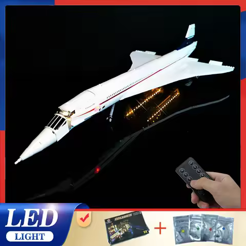 Personalized RC LED Light Kit For LEGO 10318 Concorde (Only LED Light,Without Blocks Model)