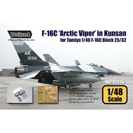 Wolfpack WP48046 1/48 F-16C Block 30 'Arctic Viper' in Kunsan Set for Tamiya