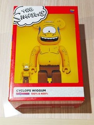 Bearbrick - The Simpsons Cyclops Wiggum Bearbrick 100% & 400%