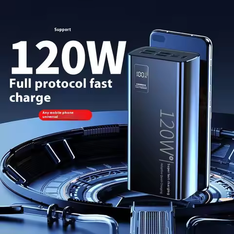 120w Powerbank 50000mah Large Capacity Fast Charging Powerbank Portable Battery Charger For Apple An
