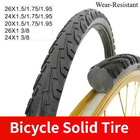 BICYCLE SOLID TIRE 20/24/26 inch x1.50/1.95/1 3/8 Bicycle solid tire 26 inch MTB tire Anti Stab Ridi