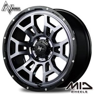 4月27〜29日+5倍 サマータイヤ ホイール4本セット 215/40R17インチ 4H100 MID ナイトロパワー H6 スラッグ BC ダンロップ ルマン5+