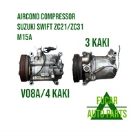 USED AIRCOND COMPRESSOR SUZUKI SWIFT ZC21/ZC31 M15A JAPAN PARTS