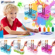【OMALL】 500ML Paint Brush Cleaner Watercolor Brush Rinser with Drain Cleaner Rinse Cup Paint Water D