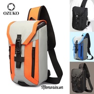 Ozuko Messenger cross-bag genuine fashion for phones, travel backpack, waterproof, USB port