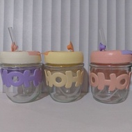 10 PCS SOUVENIR TUMBLER GLASS BOTTLE HOHO STRAW NON BOX