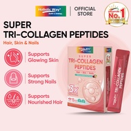 Holistic Way Bio-Elixir Super Tri-Collagen Peptides -3.5g x 15 Powder Sachets (Supports glowing skin