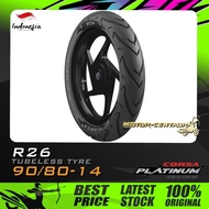TAYAR CORSA PLATINUM TUBELESS TYRE R26 90/80-14
