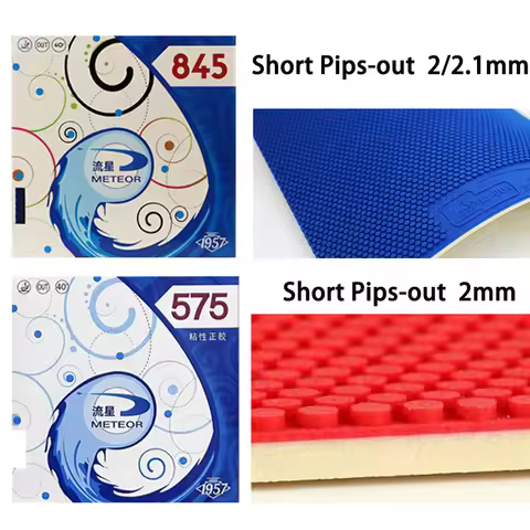 METEOR 575/845 Pimples Out Table Tennis Rubber Sheet Sticky ITTF Approved Ping Pong Rubber with Whit
