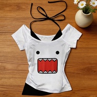 Domo 2000s Joji Fuku Crop Top - Baddie Anime-Inspired T-Shirt on Sale