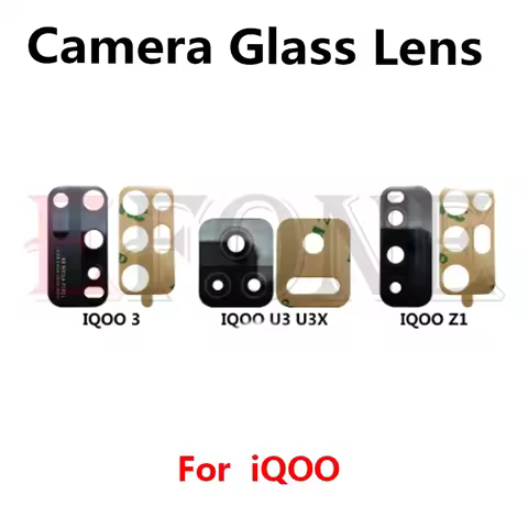 1Set Rear Glass Lens For Vivo iQOO Neo 3 5 7 8 9 Z1 Z3 U1 U1X U3 U3X Pro Camera Lens Housing Cover R