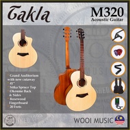 Takla M320 NEW Design Acoustic Guitar 41'' (Grand Auditorium Size)(Free Bag, Strap, Tuner, Pick &amp; Capo)