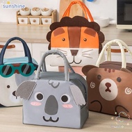 SSUNSHINE Cartoon Stereoscopic Lunch Bag, Thermal  Cloth Insulated Lunch Box Bags, Thermal Bag Lunch Box Accessories Portable Tote Food Small Cooler Bag
