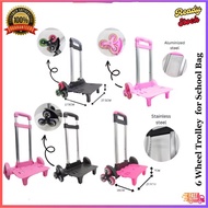Kids Children Trolley for School Bag Staircase Bag Troli Beg Sekolah 6 Roda High Quality 6 Wheel Tro