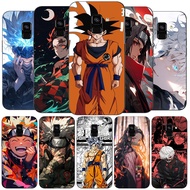 Case For Samsung Galaxy a8 plus 2018 Case Phone Back Cover Soft Silicon Black Tpu Japanese classic anime