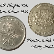 Koin kuno Singapore, 20 cents keluaran tahun 1989