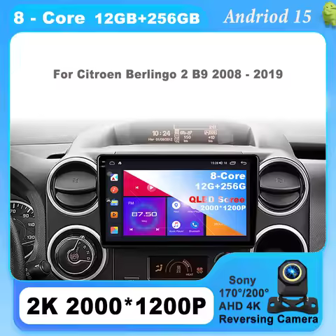 Android 15 For Citroen Berlingo B9 Peugeot Partner 2008 - 2019 Auto Car Radio 2 din DVD Multimedia I