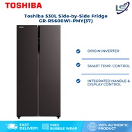 Toshiba (530L) GR-RS600WI-PMY(37) Side-by-Side Fridge Inverter Refrigerator Peti Sejuk